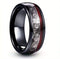 Men's Women's 8mm Tungsten Guitar String Spiral Pattern Comfort-Fit Wedding Band
